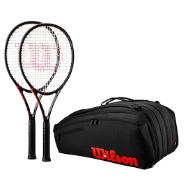 2x Wilson Clash 100 V3 + Wilson Clash 15PK Racquet Bag