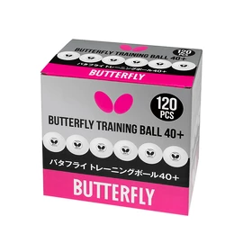 Balles Butterfly Training Ball 40+ White (120 ks)