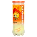 Balles de tennis pour enfant Head  Stage 2 Orange 3B