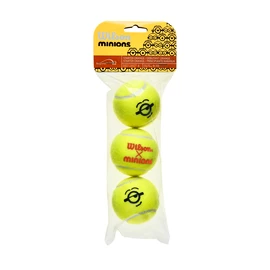 Balles de tennis Wilson Minions Stage 2 Orange (3 Pack)