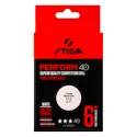 Balles Stiga  Perform 40+ ABS *** White 6 Pack