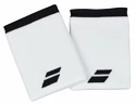 Bandeaux anti-sueur Babolat  Logo Jumbo Wristband White (2 Pack)