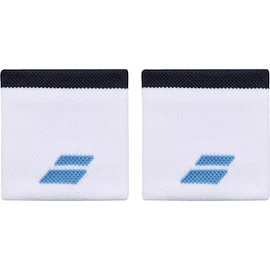 Bandeaux anti-sueur Babolat Logo Wristband White/Drive Blue