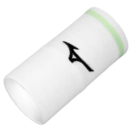 Bandeaux anti-sueur Mizuno Wristband Long With Line White/Neo Mint