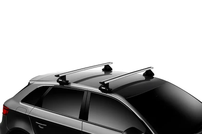 Barres de toit Thule avec EVO WingBar Audi A1 3-dr Hatchback avec un toit nu 17+