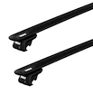 Barres de toit Thule avec EVO WingBar Black Alfa Romeo 156 Crosswagon 5-dr Estate avec barres de toit (hagus) 00-07