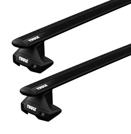 Barres de toit Thule avec EVO WingBar Black Alfa Romeo Stelvio 5-dr SUV avec un toit nu 17-24