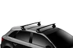 Barres de toit Thule avec EVO WingBar Black Alfa Romeo Tonale 5-dr SUV avec un toit nu 22+