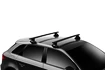 Barres de toit Thule avec EVO WingBar Black Audi A1 5-dr Hatchback avec un toit nu 12-18