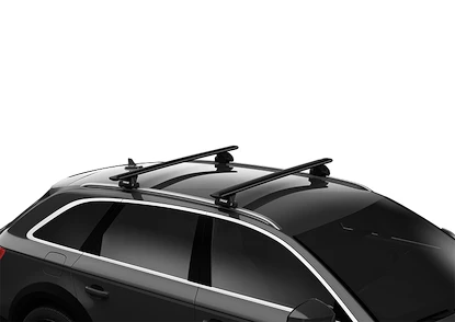 Barres de toit Thule avec EVO WingBar Black Audi A3 Sportback (8V) 5-dr Hatchback avec barres de toit intégrées 13-20