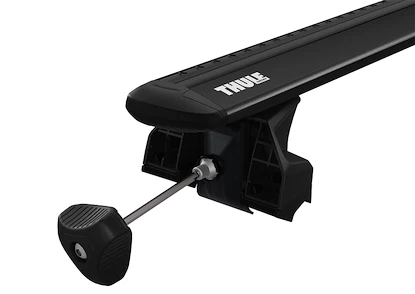 Barres de toit Thule avec EVO WingBar Black Audi A3 Sportback (8V) 5-dr Hatchback avec barres de toit intégrées 13-20