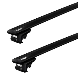 Barres de toit Thule avec EVO WingBar Black Audi A6 Allroad 5-dr Estate avec barres de toit (hagus) 19+