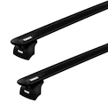 Barres de toit Thule avec EVO WingBar Black BMW 3-Series (E46) 4-dr Berline avec des points fixes 02-05