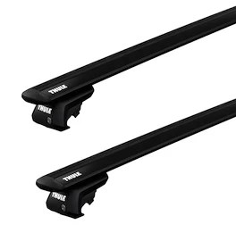 Barres de toit Thule avec EVO WingBar Black BMW 5-series Touring (E61) 5-dr Estate avec barres de toit (hagus) 04-10