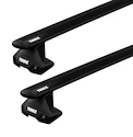 Barres de toit Thule avec EVO WingBar Black BMW IX2 (U10) 5-dr SUV avec un toit nu 2024