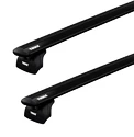 Barres de toit Thule avec EVO WingBar Black Fiat Stilo 5-dr Berline à hayon avec des points fixes 02-07