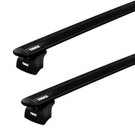 Barres de toit Thule avec EVO WingBar Black Fiat Stilo 5-dr Hatchback avec des points fixes 02-07