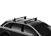 Barres de toit Thule avec EVO WingBar Black Ford Fiesta Active 5-dr Hatchback avec barres de toit intégrées 18+