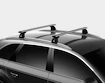 Barres de toit Thule avec EVO WingBar Holden Astra 3-dr Hatchback avec des points fixes 00-03