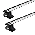 Barres de toit Thule avec EVO WingBar Mini Cooper (F55) 5-dr Hatchback avec un toit nu 14-23