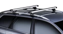 Barres de toit Thule avec SlideBar Alfa Romeo MiTo 3-dr Hatchback avec des points fixes 08+