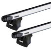 Barres de toit Thule avec SlideBar BMW 5-Series Touring 5-dr Estate avec des points fixes 01-03