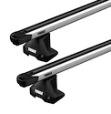 Barres de toit Thule avec SlideBar BMW iX2 (U10) 5-dr SUV avec un toit nu 24+