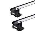 Barres de toit Thule avec SlideBar Fiat Punto 5-dr Hatchback avec un toit nu 12-24