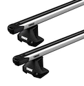 Barres de toit Thule avec SlideBar Fiat Punto 5-dr Hatchback avec un toit nu 12-24