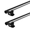 Barres de toit Thule avec SlideBar Mercedes Benz Vito 4-dr Fourgon avec des points fixes 15+