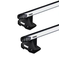 Barres de toit Thule avec SlideBar Renault Twingo 5-dr Hatchback avec un toit nu 14+