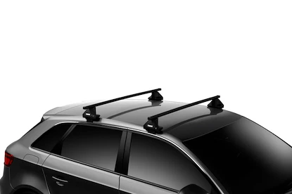 Barres de toit Thule avec SquareBar Audi A1 3-dr Hatchback avec un toit nu 17+