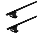 Barres de toit Thule avec SquareBar BMW 1-series 3-dr Hatchback avec des points fixes 07-11