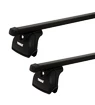 Barres de toit Thule avec SquareBar Fiat Stilo 3-dr Hatchback avec des points fixes 02-07