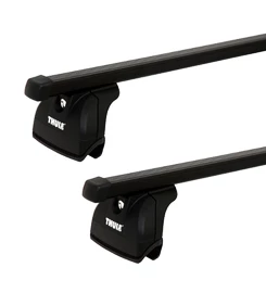 Barres de toit Thule avec SquareBar Fiat Stilo 3-dr Hatchback avec des points fixes 02-07