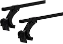 Barres de toit Thule avec SquareBar Jeep Wrangler (JK) 2/4-dr SUV avec goulotte de drainage 07-18