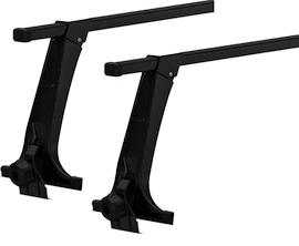 Barres de toit Thule avec SquareBar Land Rover Defender 90/110/130 3-dr SUV avec goulotte de drainage 00-19