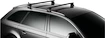 Barres de toit Thule avec WingBar Black Acura TL 4-dr Berline avec un toit nu 09-14