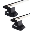 Barres de toit Thule avec WingBar Ford Ranger 4-dr Double-cab avec un toit nu 11-21