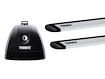 Barres de toit Thule avec WingBar Vauxhall Kadett 3-dr Hatchback avec des points fixes 85-91