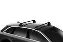 Barres de toit Thule Edge Black Audi A1 3-dr Hatchback avec un toit nu 17+