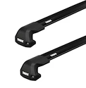 Barres de toit Thule Edge Black BMW 1-series 3-dr Berline à hayon avec des points fixes 07-11