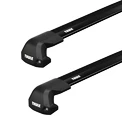 Barres de toit Thule Edge Black BMW 3-Series GT 5-dr Hatchback avec des points fixes 13-20