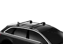 Barres de toit Thule Edge Black Renault Clio (Mk III) 5-dr Berline à hayon avec des points fixes 05-14