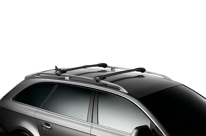 Barres de toit Thule WingBar Edge Black BMW 3-series 2-dr Coupé avec des points fixes 01-05