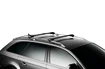 Barres de toit Thule WingBar Edge Black Peugeot 307 5-dr Hatchback avec des points fixes 01-08