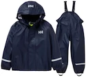 Blouson pour enfant Helly Hansen  Bergen 2.0 PU Rainset Navy 86 cm