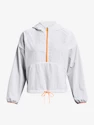 Blouson pour femme Under Armour  Woven Graphic Jacket-WHT