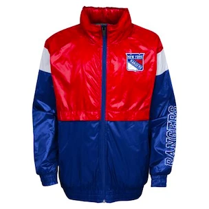 Blouson pour garçon Outerstuff  GOAL LINE STANCE FZ WINDBREAKE NEW YORK RANGERS