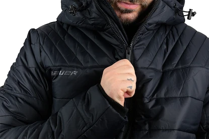 Blouson pour homme Bauer Supreme Hooded Puffer Black